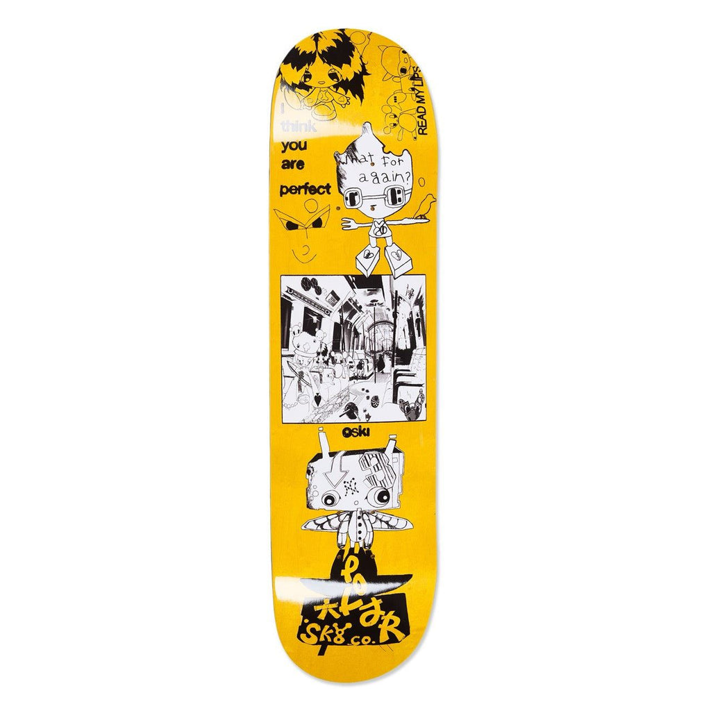 Polar Skate Co Oski - I Think You Perfect - Yellow Skateboard Deck - 8.0"