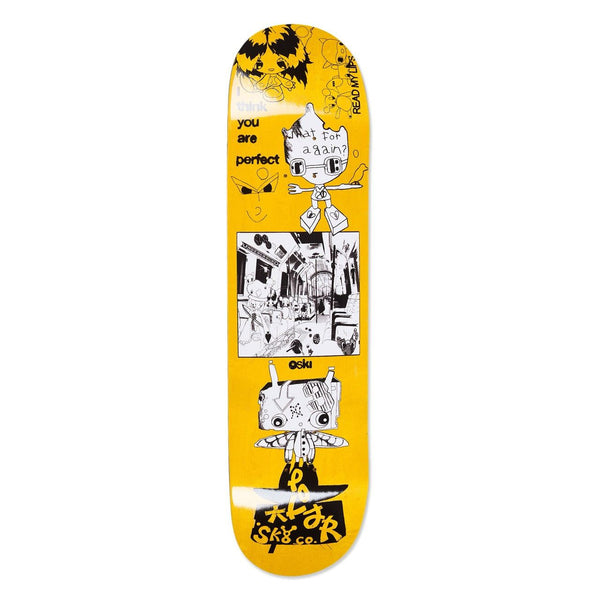 Polar Skate Co Oski - I Think You Perfect - Yellow Skateboard Deck - 8.0