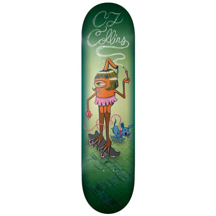 Toy Machine CJ Collins 'Sect Girl' Skateboard Deck - 8.5"