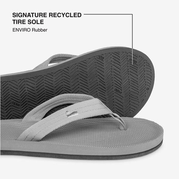 Indosole - Mens Flip Flops - Easy Living - Granite Shoes