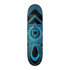 Blueprint Home Heart Black / Blue Skateboard Deck - 8.25"