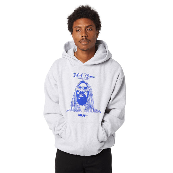 HUF Black Moses P / O Heavyweight Hoodie (Ash)