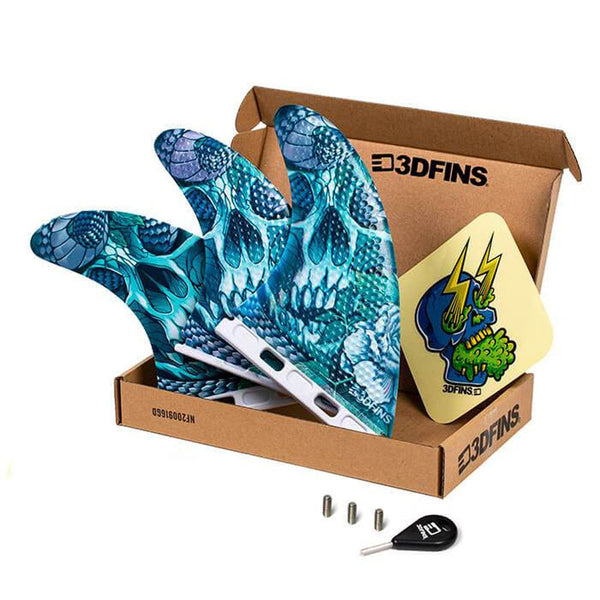 3D Fins - All Rounder Thruster - Large - Snake Pit (FCS1 / Futures)
