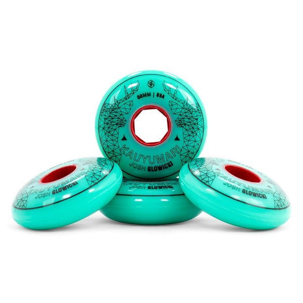 Red Eye Animal Glowicki Inline Skate Wheels - Teal