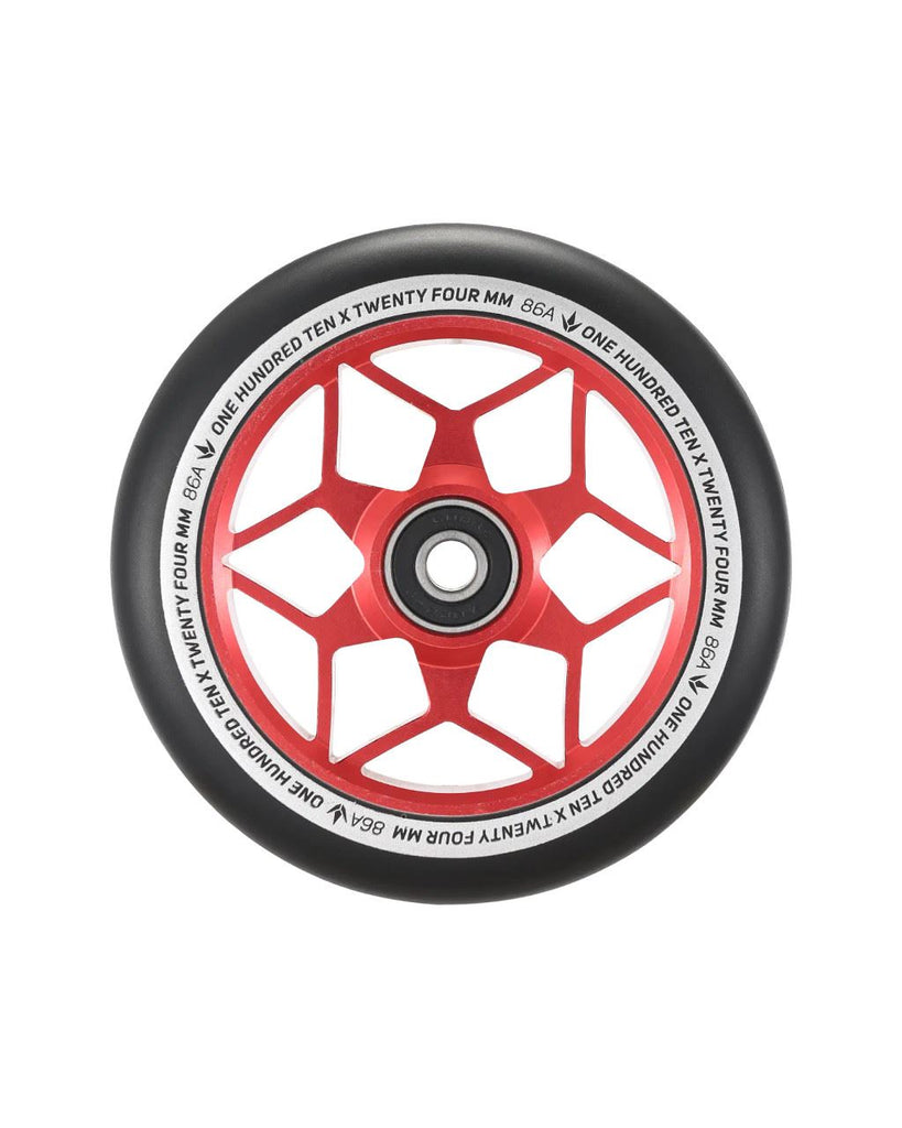 Blunt 110MM DIAMOND - Black / Red Scooter Wheels