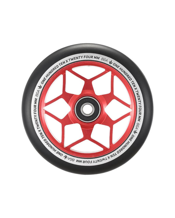 Blunt 110MM DIAMOND - Black / Red Scooter Wheels