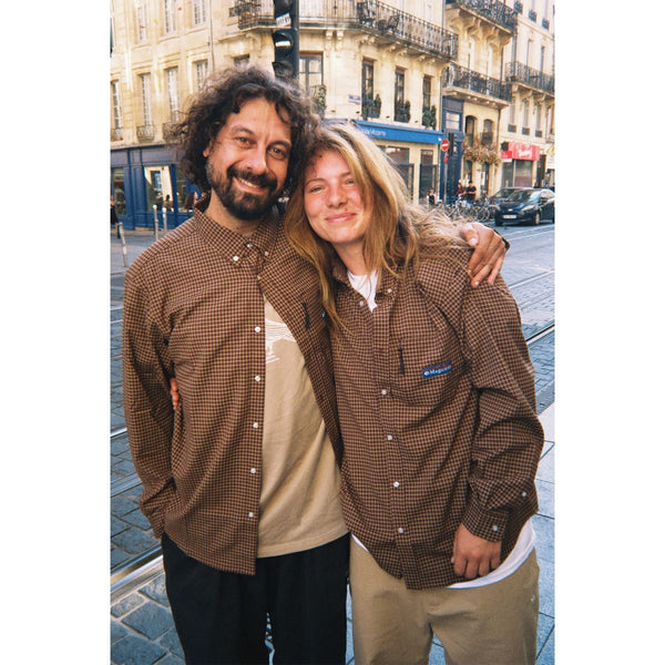 Magenta City Flannel Shirt Beige - M