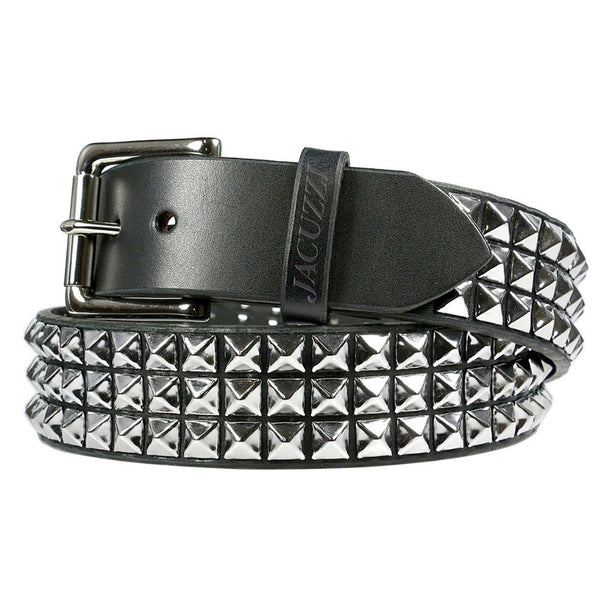 Jacuzzi Unlimited PU Leather Studded Belt Black 32-38"