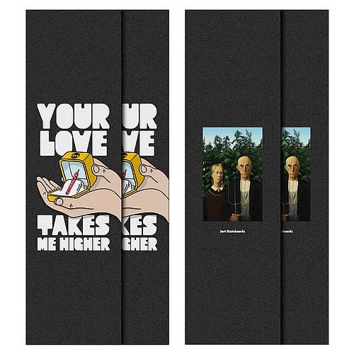 All Over 9"x33" Jart (4 Pack) Skateboard Grip Tape