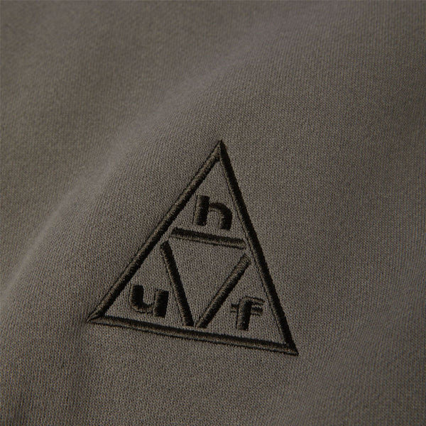 Triple Triangle Embroidered Crew (Dark Earth / Brown)