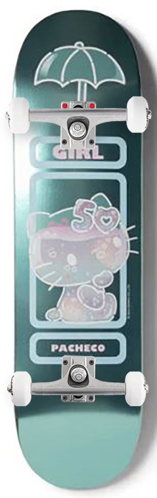 Girl x Hello Kitty Skateboard 50th Anniversary Tyler Pacheco Twin Tip x Venom Custom Complete Skateboard - 8.5" - Skatewarehouse.co.uk
