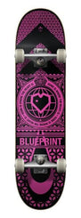 Blueprint Home Heart Black / Pink Complete Skateboard - 7.75"