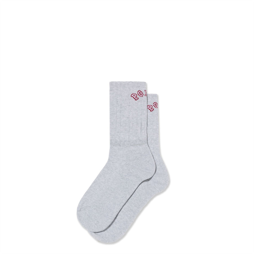 Polar Skate Co Large Rib Socks | College (Heather Grey ) - 43 - 46