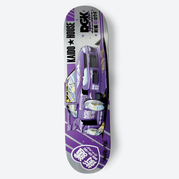 DGK X Kaido House 'Roulette Racer' Silver Glitter Skateboard Deck - 8.25