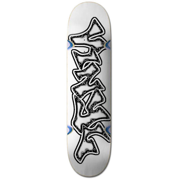 Vinyl Graffiti Logo (Skateboard Wheels Wells) Skateboard Deck - 8.25