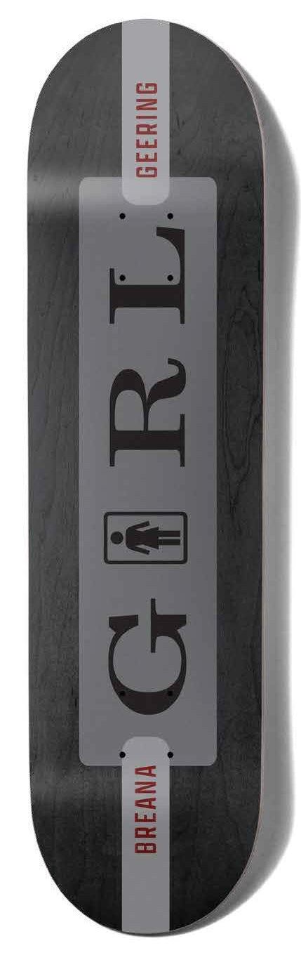 Girl Skateboard Serif Breana Geering Skateboard Deck - 8.1875