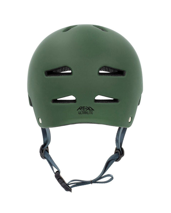 REKD Ultralite In-Mold Skateboard Helmet - Green - Skatewarehouse.co.uk