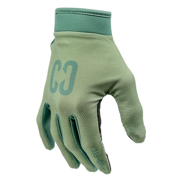 CORE Pro-Fit Velcro BMX Bike Gloves - Army Green