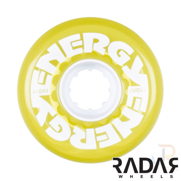 Radar (4) - Energy 62 - Clear Yellow - / 78a Skateboard Wheels - 62mm