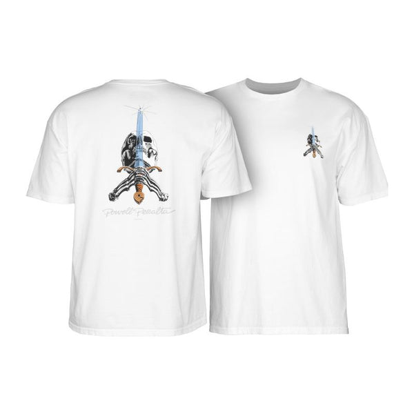 Powell-Peralta Skull and Sword Tee White