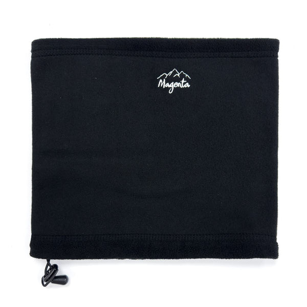 Magenta Convertible Fleece Beanie Black