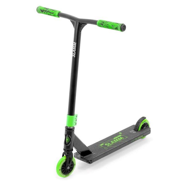 Slamm Classic Mini Stunt Scooter - One Size Green Bundle