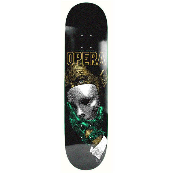 Opera Trey Wood Unmasked Act II EX7 Black Pearl Skateboard Deck - 8.7