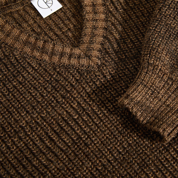 Polar Skate Co Eve Sweater (Brown Marl)