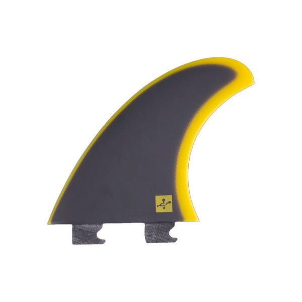 Captain Fin Co - Chemistry Tri - MD / LG - Black / Yellow (Snap-In / FCS II) - L