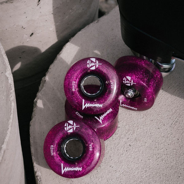 Luminous LED Quad Wheel - Purple Haze - 62mm / 85a (Unit)
