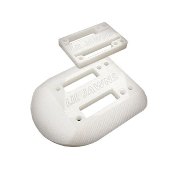 Lil Jawn Block Riser Set White Skateboard Hardware