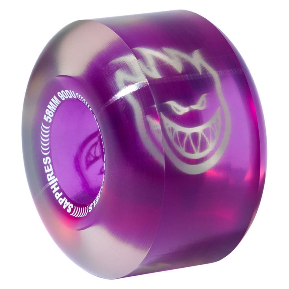 Spitfire Soft Skateboard Wheels Sapphire Radial 90D - Purple - Skatewarehouse.co.uk