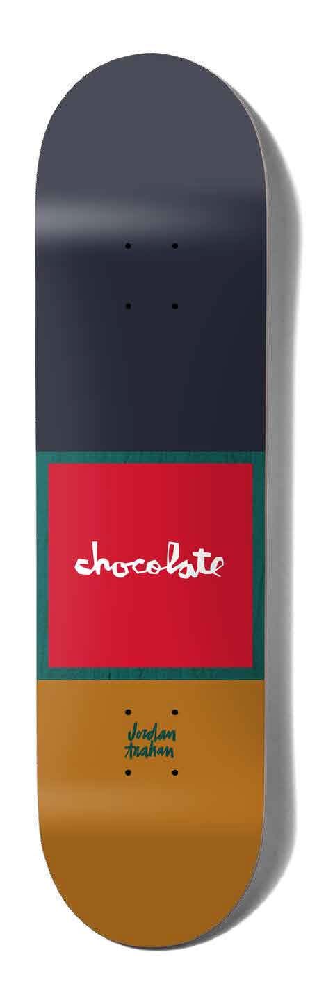 Chocolate Skateboard Red Square Jordan Trahan Skateboard Deck - 8.25