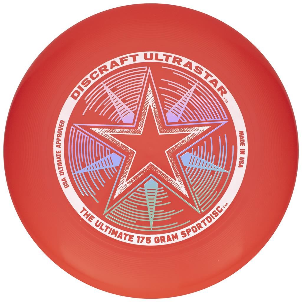 Discraft 175g Ultrastar SportDisc - Red Flying Disc - Bri Red