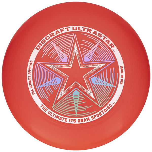 Discraft 175g Ultrastar SportDisc - Red Flying Disc - Bri Red
