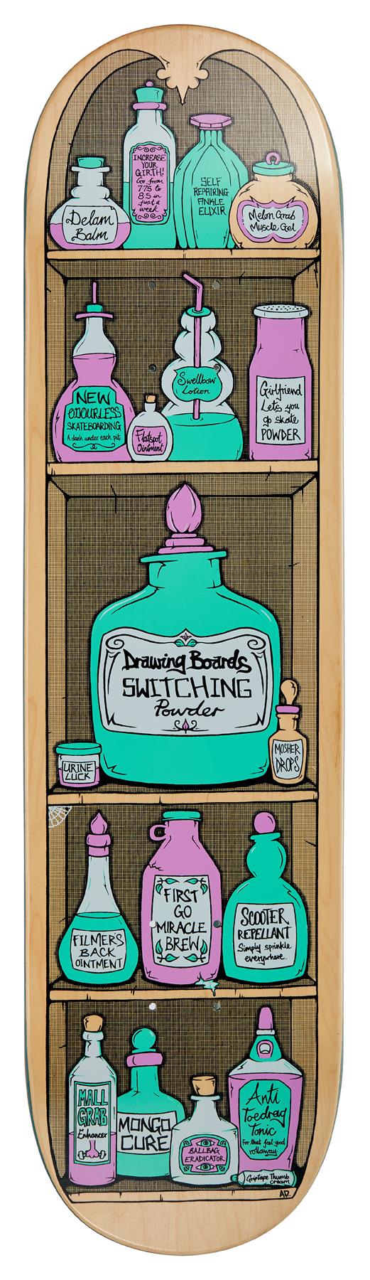 Drawing Boards Potions Skateboard Deck - 7.75