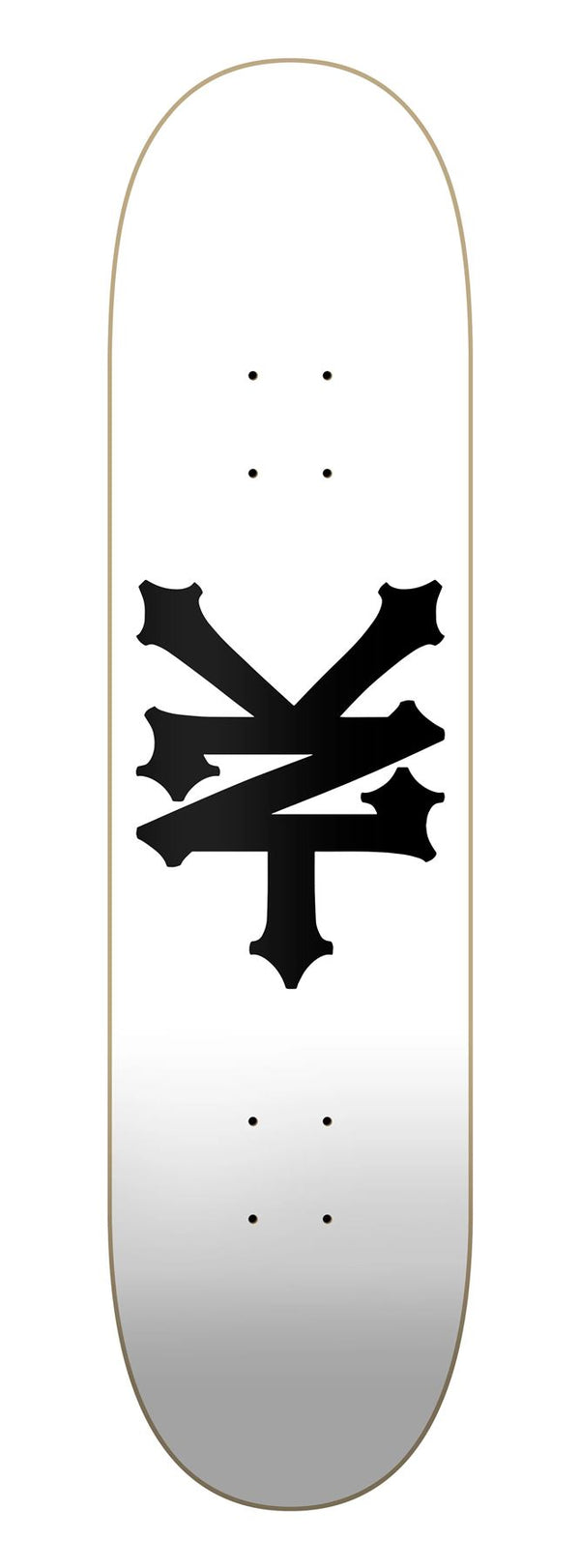 Zoo York 0G 95 Crackerjack White / Black Skateboard Deck - 8.125