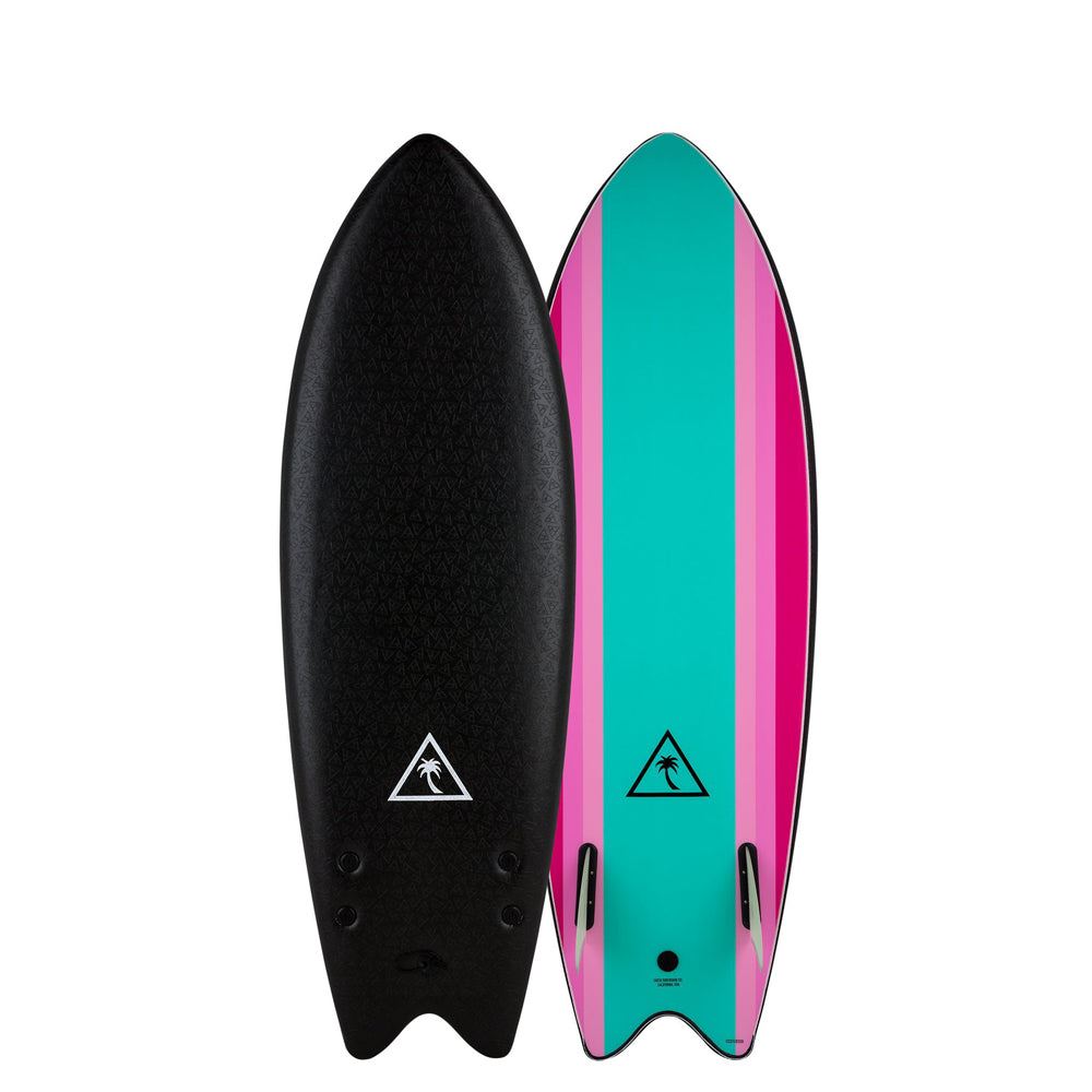 Catch Surf - Heritage 5'6" Retro Fish - Black / Turquoise Surfboard