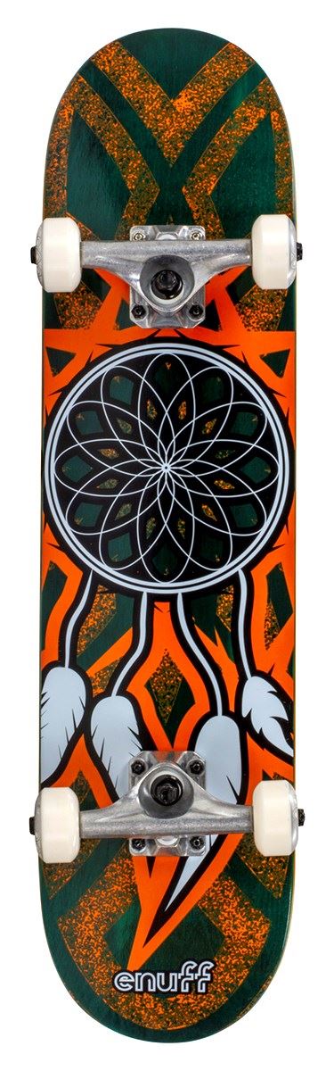 Enuff Dreamcatcher Teal Orange Junior Complete Skateboard - 7.25