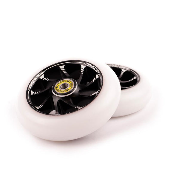 Eagle Supply Scooter Wheel Radix Team Core 115mm - Black / White - Skatewarehouse.co.uk