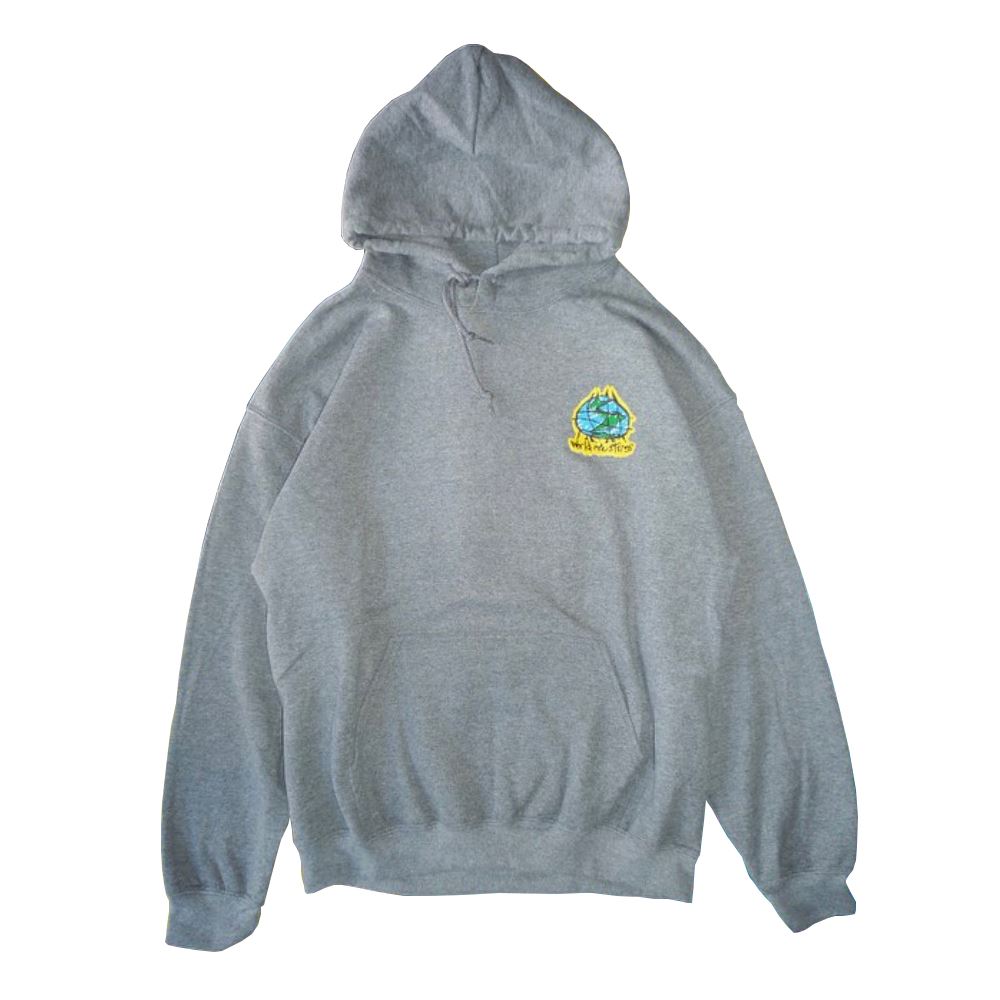 Dear Skating WORLD Hoodie Heather Grey - Skatewarehouse.co.uk
