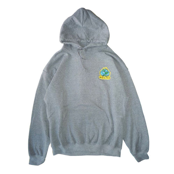 Dear Skating WORLD Hoodie Heather Grey - Skatewarehouse.co.uk