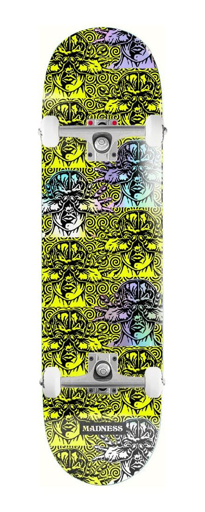 Madness Repeat Offender R7 Saftey Yellow / Holographic x Venom Custom Complete Skateboard - 8.5"
