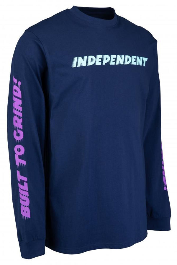 Independent L/S T-Shirt BTG Speed Ring L/S T-Shirt - Dark Navy - Skatewarehouse.co.uk