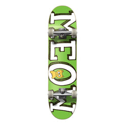 Meow Logo Green Complete Skateboard - 7.5"