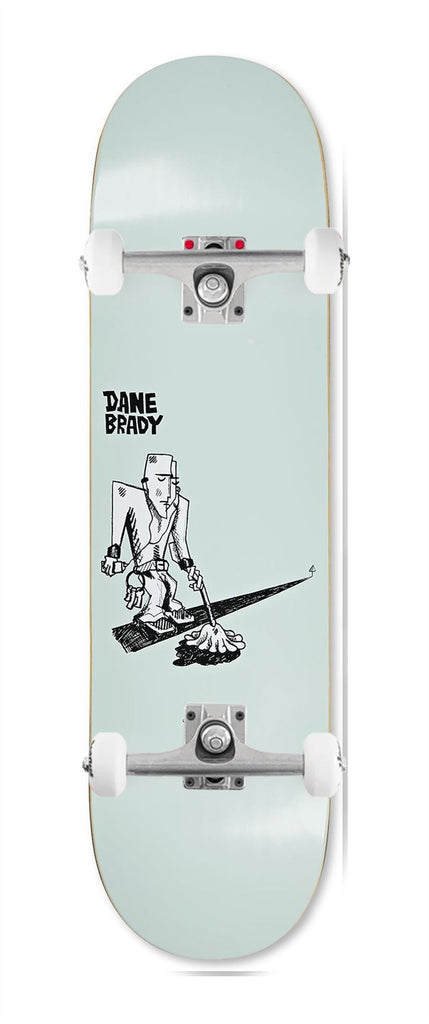 Polar Skate Co DANE BRADY - Mopping (Green) x Venom Custom Complete Skateboard - 8"