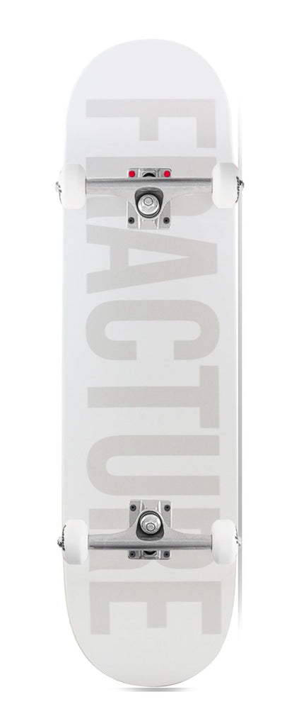 Fracture Fade White Custom Complete Skateboard -  8.25"