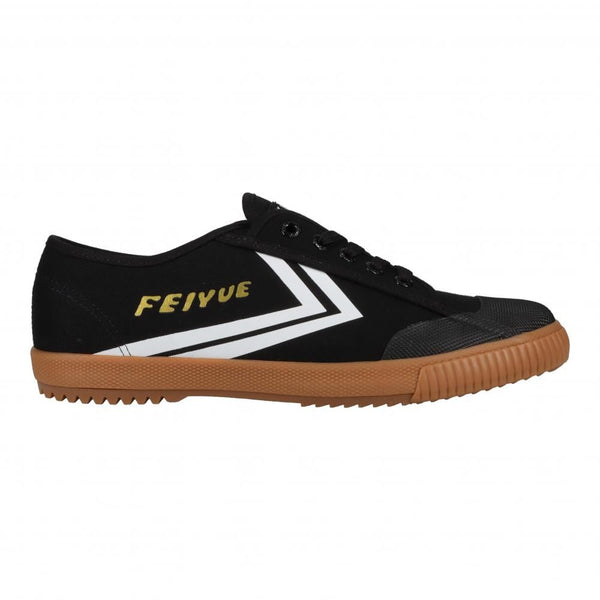 Feiyue Footwear Fe Lo 1920 Gum Grounded Martial Arts/Gym/Lifing Shoes - Black / Off White / Gold Metallic - Skatewarehouse.co.uk