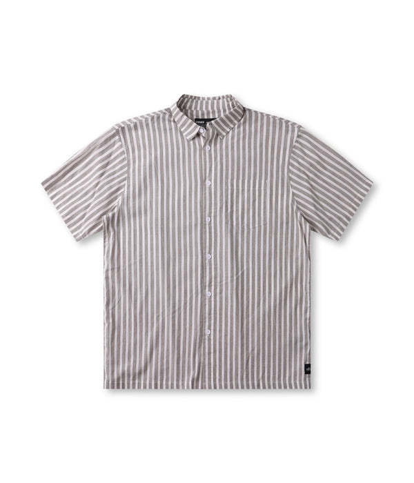 Former Reynolds Stripe SS Shirt (Choc) - XL