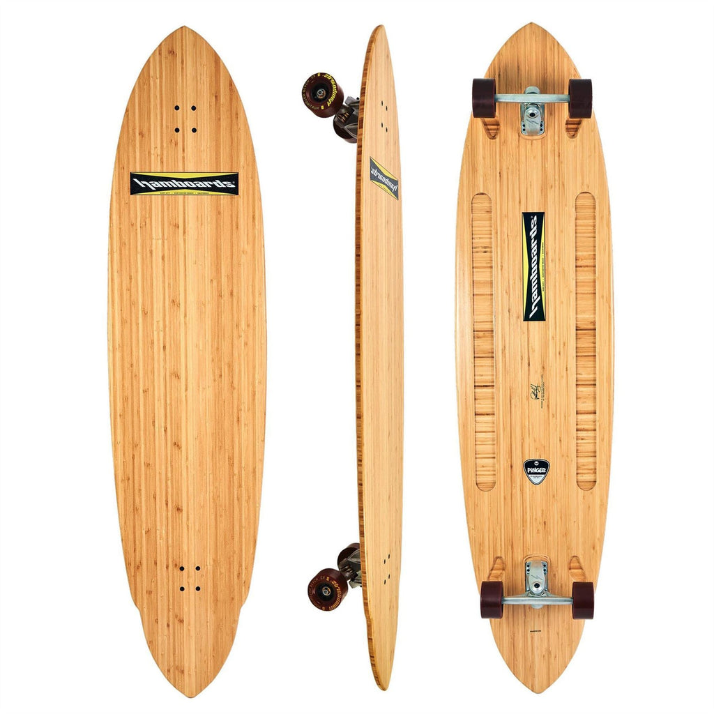 Hamboards - 5'7" The Pinger - Bamboo Longboard Complete